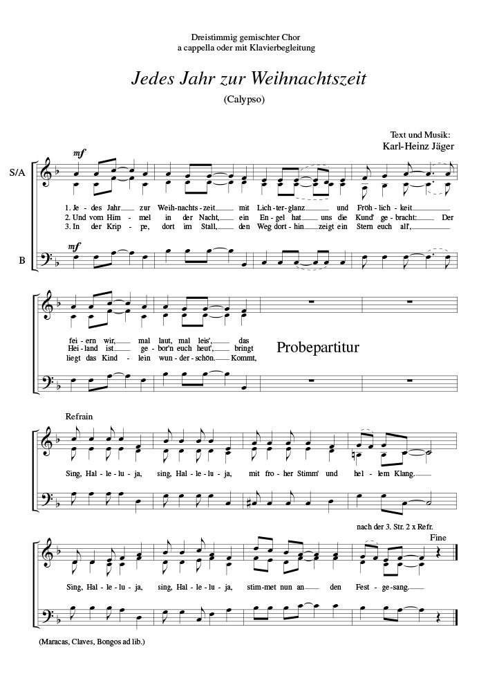 Jedes-Jahr-zur-Weihnachtszeit-Calypso-dreistimmig-3-stimmig-gemischter-chor-sab-probepartitur-chorus-music